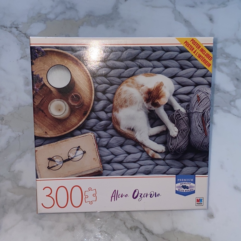 Spinmaster Cardinal‎ 300-Piece Jigsaw Puzzle Cat Ginger Kitten -Alena Ozerova